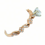14K Rose Gold 0.50 ctw Diamond Engagement Ring