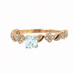 14K Rose Gold 0.50 ctw Diamond Engagement Ring