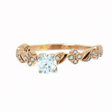14K Rose Gold 0.50 ctw Diamond Engagement Ring