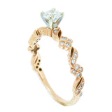 14K Rose Gold 0.50 ctw Diamond Engagement Ring