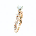 14K Rose Gold 0.50 ctw Diamond Engagement Ring
