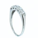 14K Gold Ladies 0.30 CTW 5 Diamond Estate Guard Band