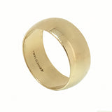 14K Yellow Gold Wedding Band in 8 mm Width