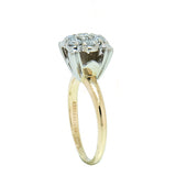 14K Gold 0.56 CTW Ladies 7 Diamond Cluster Ring