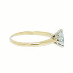 14K Gold 0.29 Carat Marquise Diamond Engagement Ring