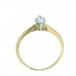 14K Gold 0.29 Carat Marquise Diamond Engagement Ring