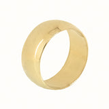 14K Yellow Gold Wedding Band in 8 mm Width