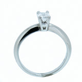 Platinum 0.50 Carat Emerald Diamond Engagement Ring