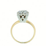 14K Gold 0.56 CTW Ladies 7 Diamond Cluster Ring