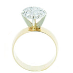 14K Yellow Gold 0.50 ctw Ladies 8 Diamond Cluster Ring