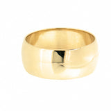 14K Yellow Gold Wedding Band in 8 mm Width
