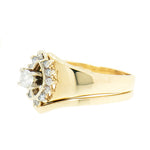 0.55 CTW Diamond Wedding Set in 14K Yellow  Gold