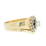 0.55 CTW Diamond Wedding Set in 14K Yellow  Gold
