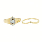 0.55 CTW Diamond Wedding Set in 14K Yellow  Gold