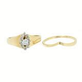 0.55 CTW Diamond Wedding Set in 14K Yellow  Gold