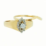 0.55 CTW Diamond Wedding Set in 14K Yellow  Gold