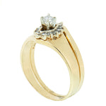 0.55 CTW Diamond Wedding Set in 14K Yellow  Gold