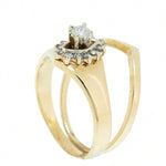 0.55 CTW Diamond Wedding Set in 14K Yellow  Gold