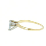 14K Gold 0.39 Carat Pear Shaped Diamond Engagement Ring