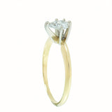14K Gold 0.39 Carat Pear Shaped Diamond Engagement Ring