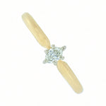 14K Gold 0.09 Carat Marquise Diamond Engagement Ring