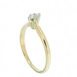 14K Gold 0.09 Carat Marquise Diamond Engagement Ring