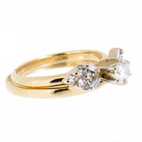 14K Gold 1.20 CTW Diamond Bridal Wedding Set