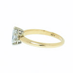 14K Gold 0.35 Carat Marquise Diamond Engagement Ring