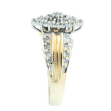 10K Yellow Gold 0.86 CTW 31 Diamond Ladies Diamond Cocktail Ring