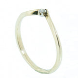 14K Yellow Gold Ladies Diamond Ring