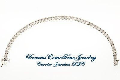 Bracelet Tennis 1.50 CTW 52 Diamond 14K White Gold