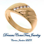0.40 ctw 5 Diamond 14K Gold Ladies Fashion  ring
