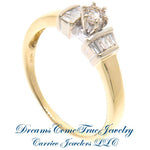 AA 14K Gold 0.37 ctw Diamond Engagement Ring