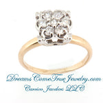 0.56 CTW Ladies 7 Diamond Cluster Ring in 14K Gold