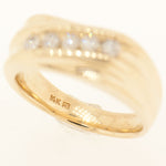 14K Yellow Gold 5 Diamond 0.55 ctw Ring
