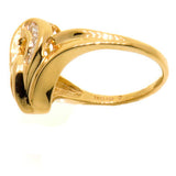 14K Gold 0.40 CTW Ladies 26 Diamond Heart Shaped Ring