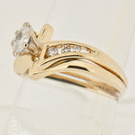 0.50 CTW Marquise Diamond 14K Gold Bridal Wedding SetSet