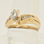 0.50 CTW Marquise Diamond 14K Gold Bridal Wedding SetSet