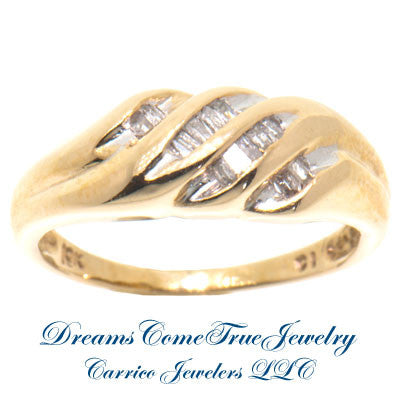 10K Yellow Gold Ladies 0.20 ctw Diamond Ring