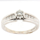 14K White Gold Ladies 0.46 ctw Diamond Engagement Ring