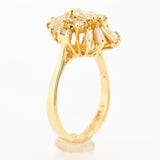 14K Yellow Gold Ladies Diamond Ring