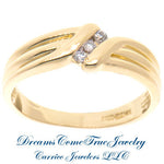0.15 CTW 3 Diamond Past Present Future 14K Gold Men's Ring
