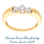 0.22 CTW Ladies 14K Gold 3 Diamond Ring