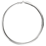 Sterling Silver Domed Omega Chain 7.25mm