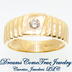10K Gold Men's 0.23 Carat Diamond Ring