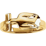 14K, 10K Gold Holy Spirit Dove Ring