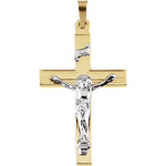 14K Gold Crucifix Pendant